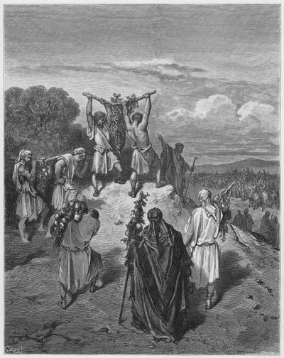 Return of the spies from the Land of Promise by Gustave Dore